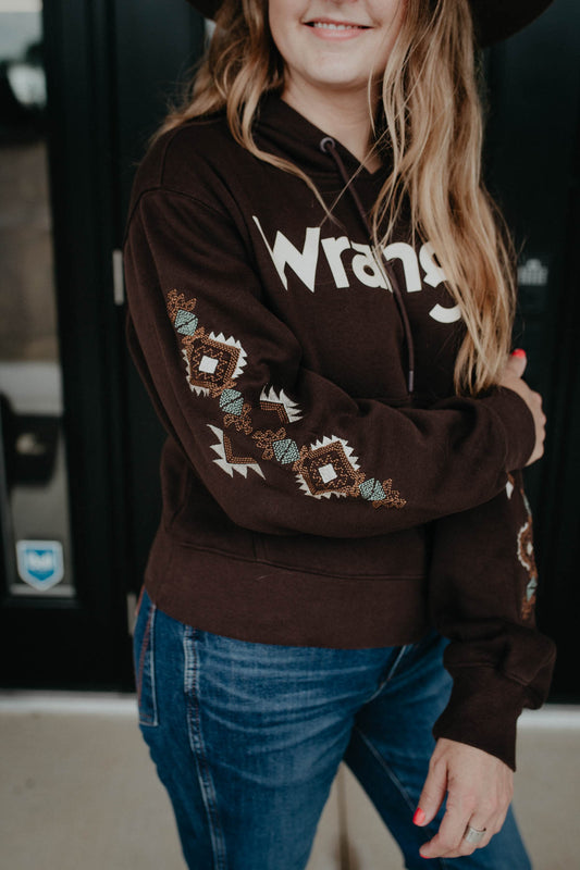 'Tessa' Wrangler Womens Embroidered Hoodie (XS-XXL)