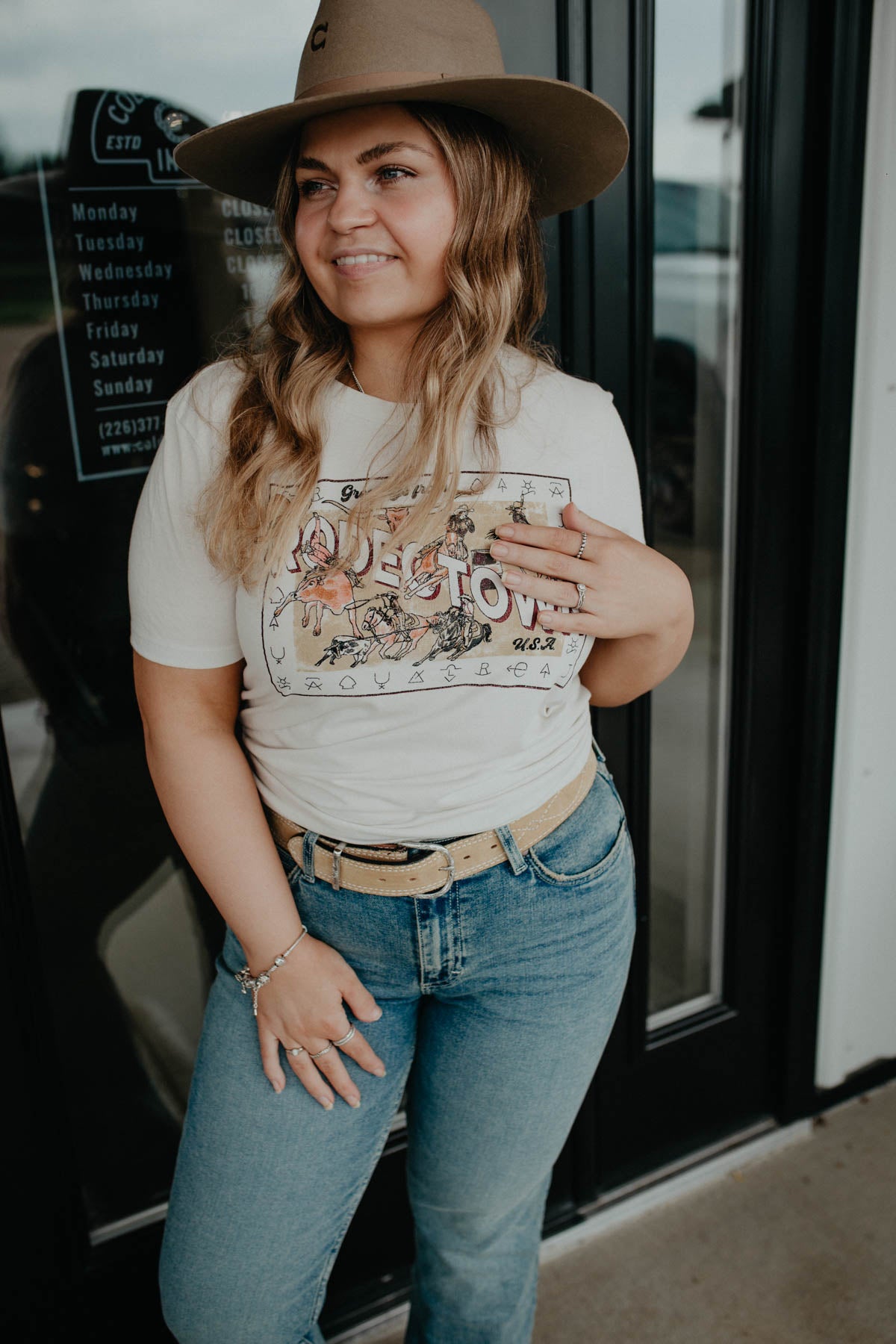 'Greetings From Rodeo Town' Women's Graphic T (S-XXL)