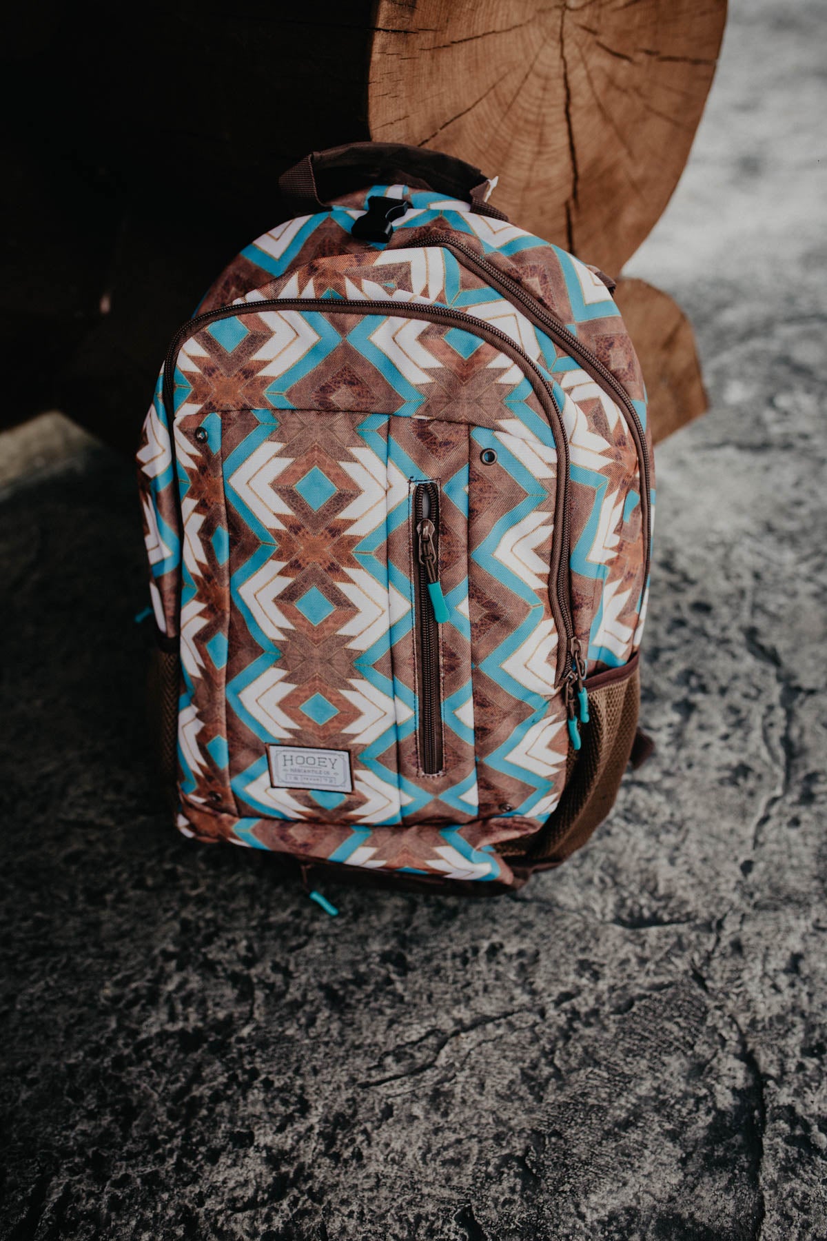 'Rockstar' Hooey Aztec Brown/Blue Backpack