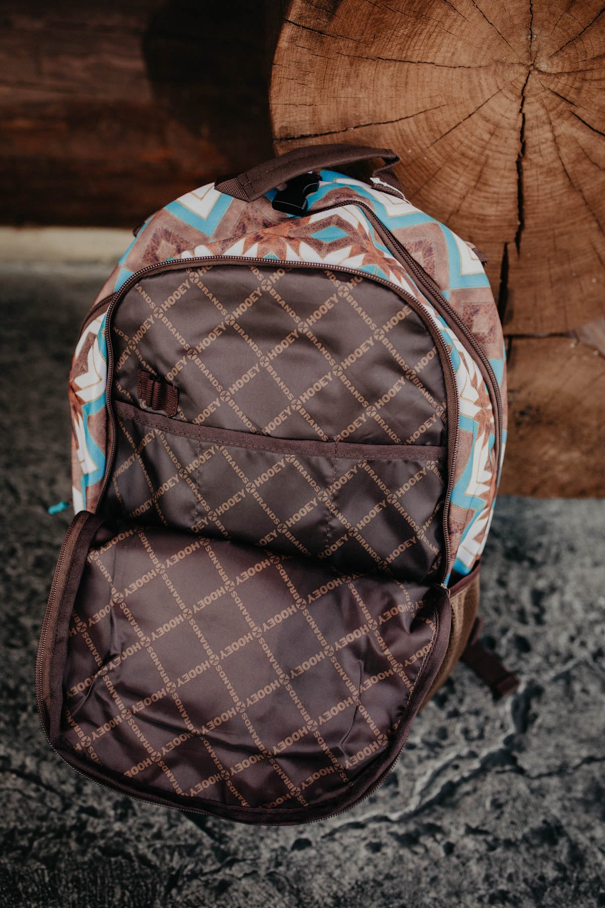 'Rockstar' Hooey Aztec Brown/Blue Backpack