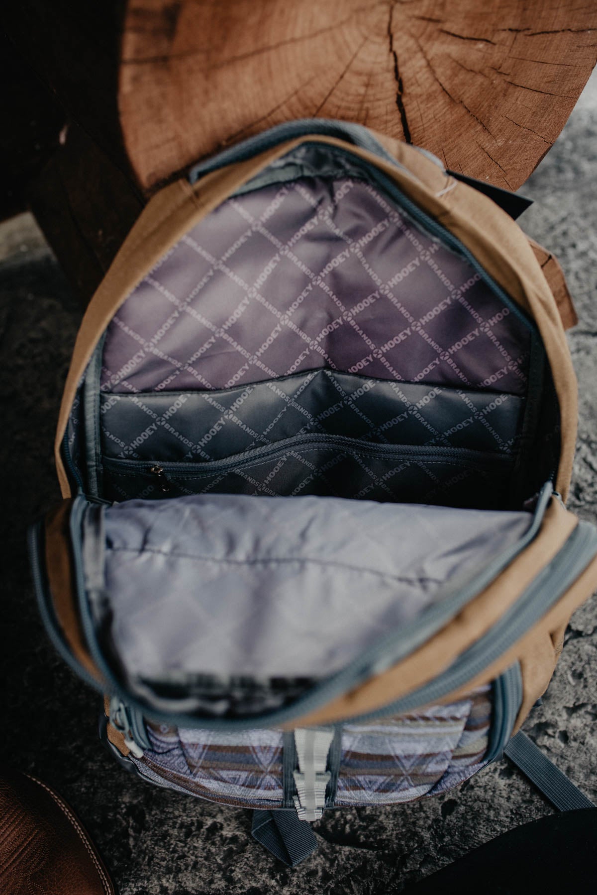 Hooey "Ox" Brown & Grey Aztec Backpack