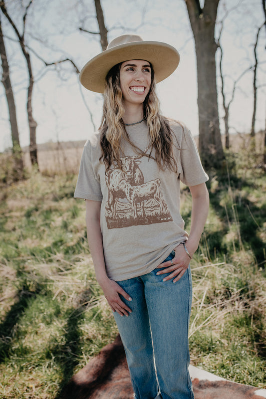 'Gal' Women's Longhorn Oatmeal Heather T-Shirt (XS-XL)