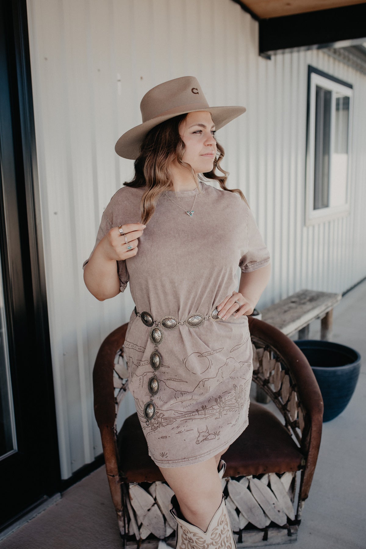 'Parker' Women's Ariat Road Trip T-Shirt Dress (XS-XXL)