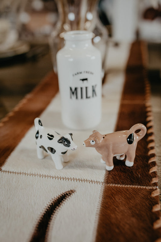 Friesian & Jersey Cow Ceramic Salt & Pepper Shaker Set