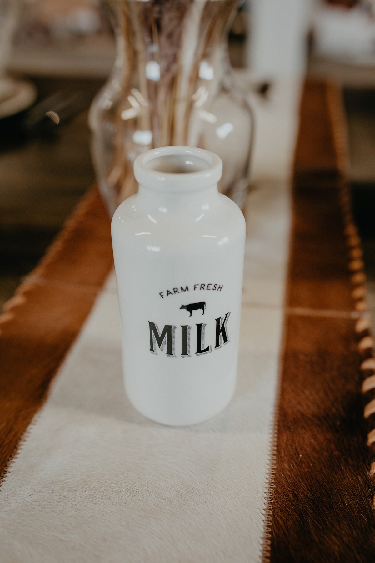 'Farm Fresh' Ceramic Milk Bottle