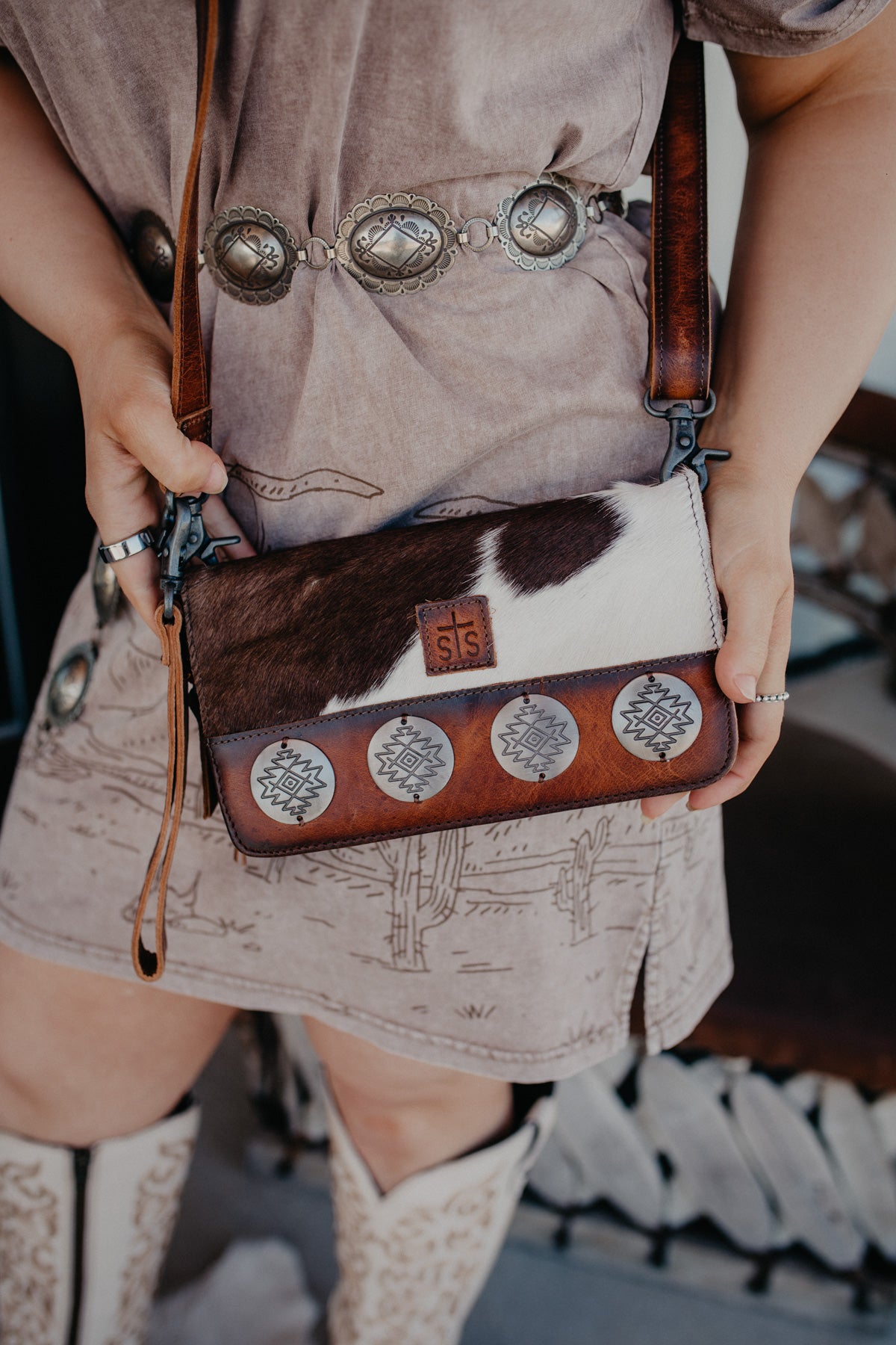 Vaquero Concho Evie Organizer Cowhide