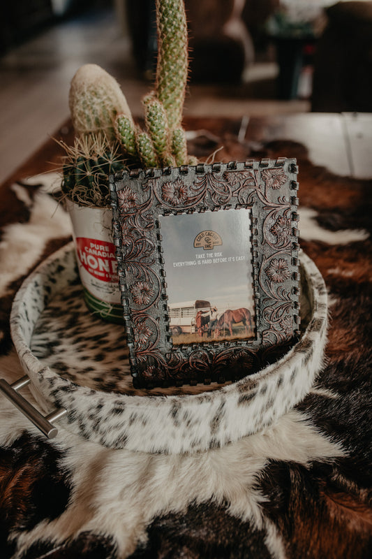 "Tooled Leather" 4X6" Photo Frame