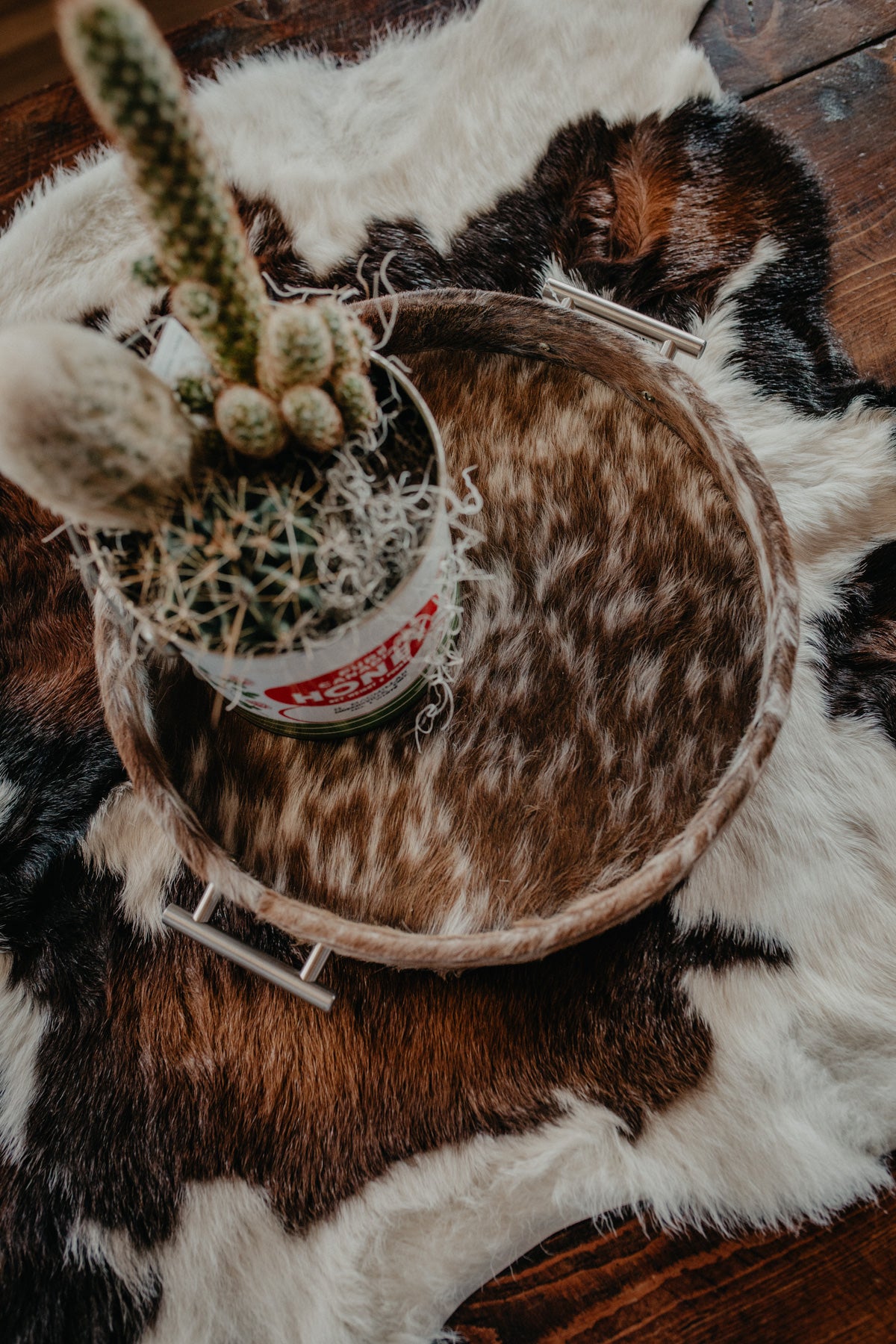 Medium Cowhide Tray