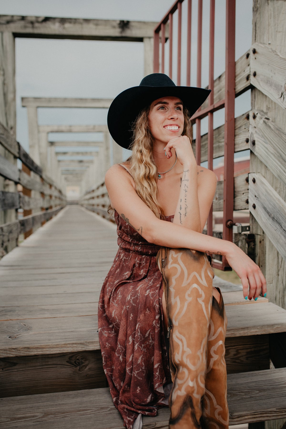 'Kelsea' Horse Print Midi Dress (M-XL)