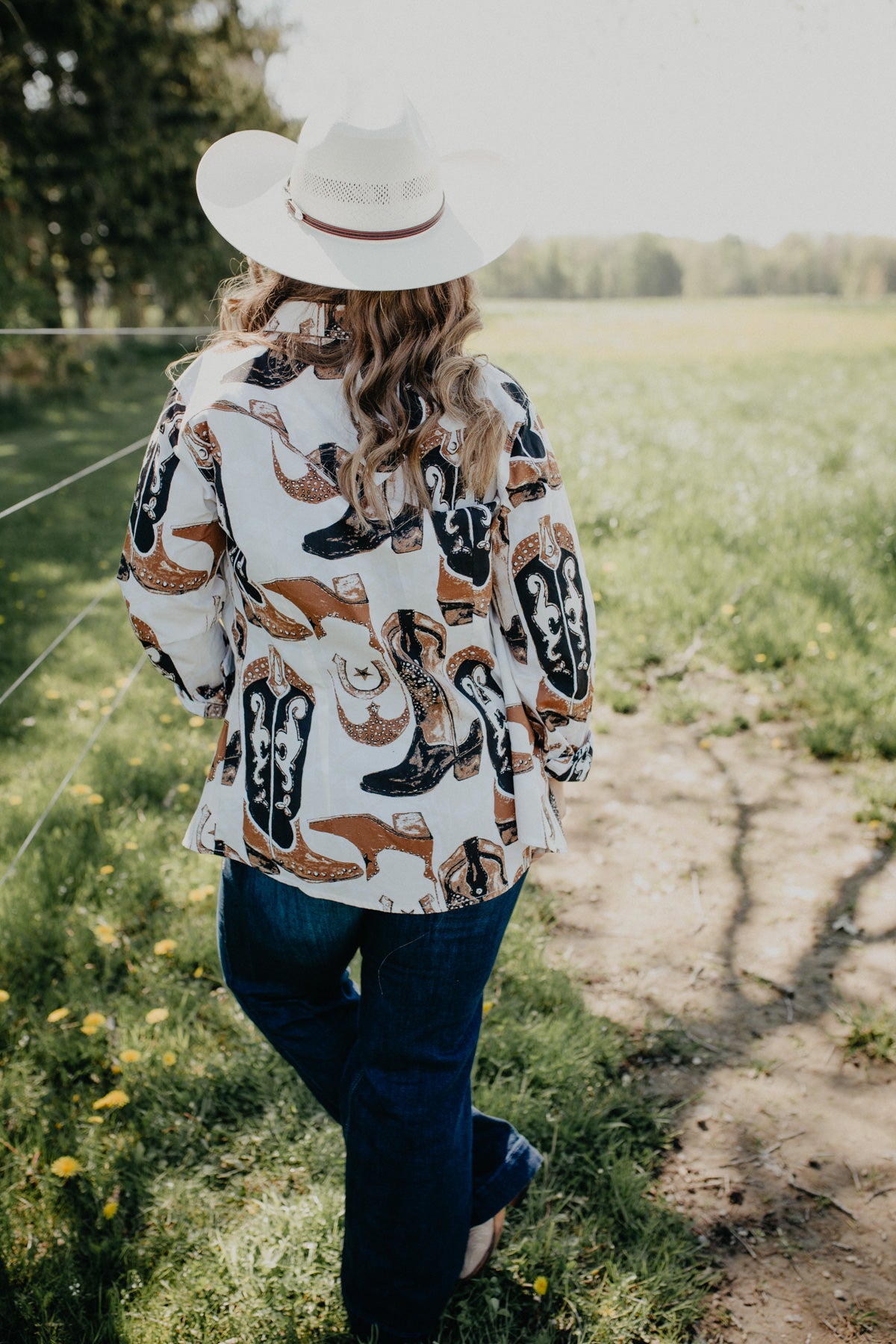 'Bowie' Women's Retro Boot Snap Shirt by Wrangler (XS-M)