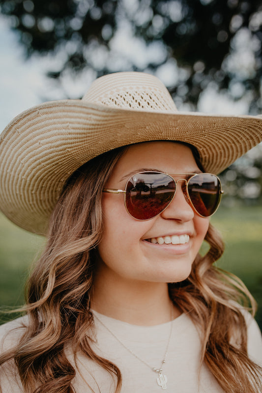 'Tex' American Bonfire Co. Aviator Sunglasses (2 Colours)