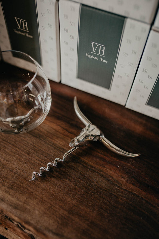 Pewter Longhorn Wine Pull