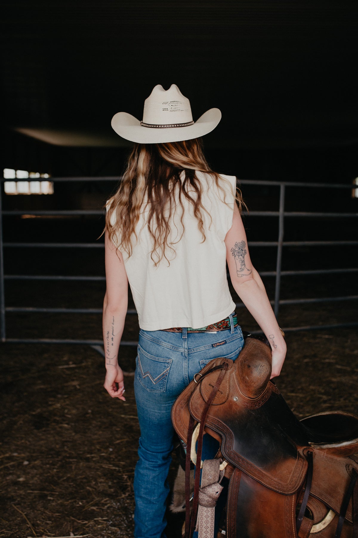 'For The Love of Cowboy Boots' Muscle Tank (M - XL)