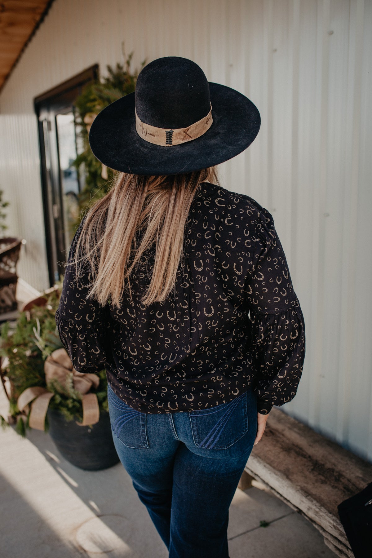 'Lora' Golden Horseshoes Blouse by Ariat (XS-XXL)