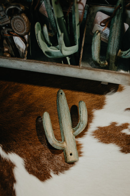Cast Iron Western Cactus Hook