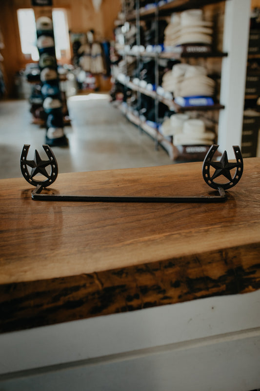 Cast Iron Western Horseshoe Towel Rack