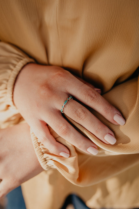 Turquoise Stacker Ring (Sized)