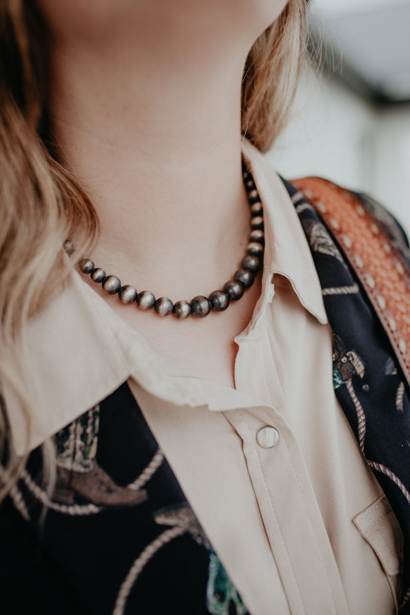 16" Graduated Navajo Pearl Necklace