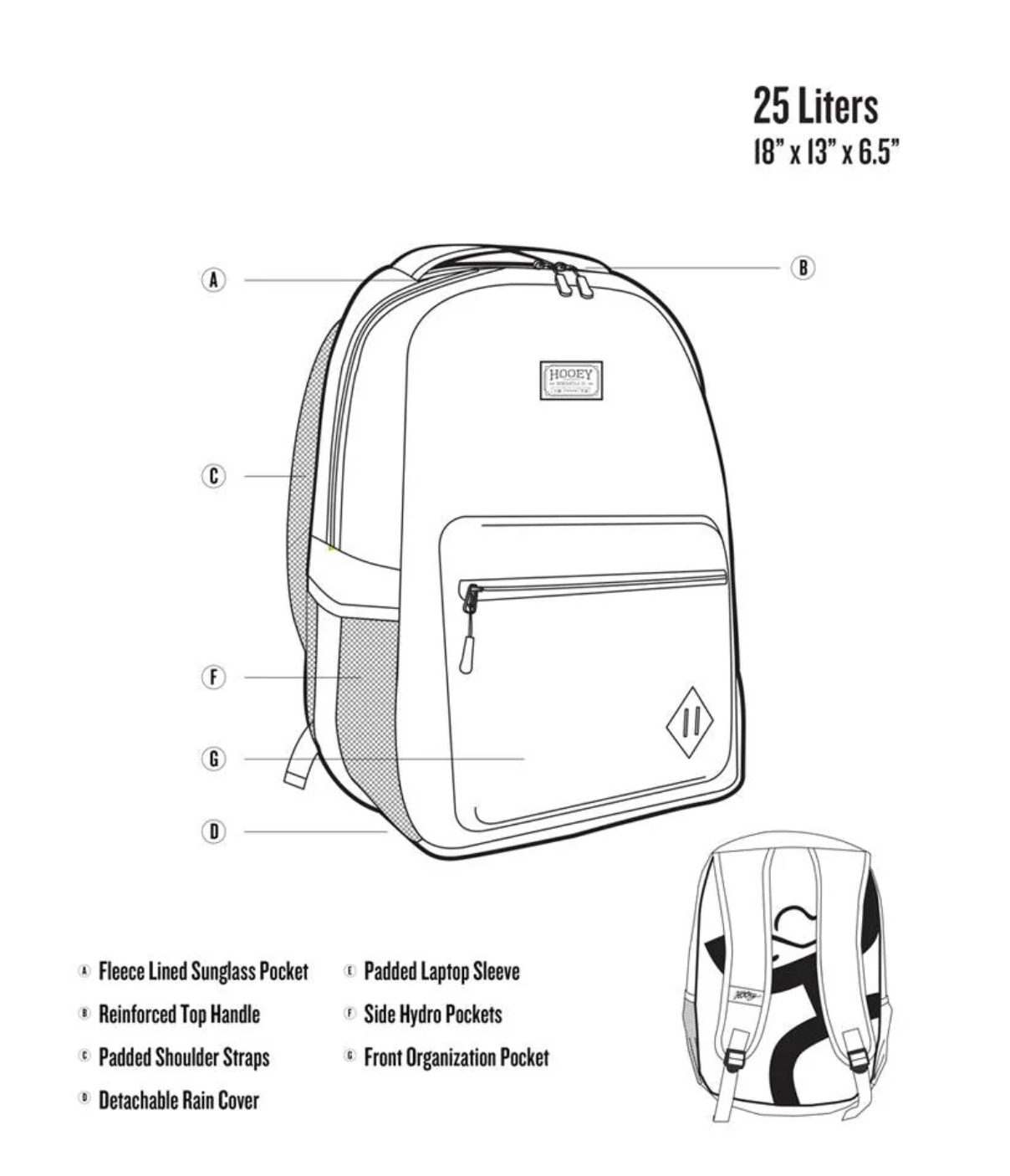 'Recess' Hooey Backpack Clay/Whitecap Grey/Folkstone Grey Serape Pattern