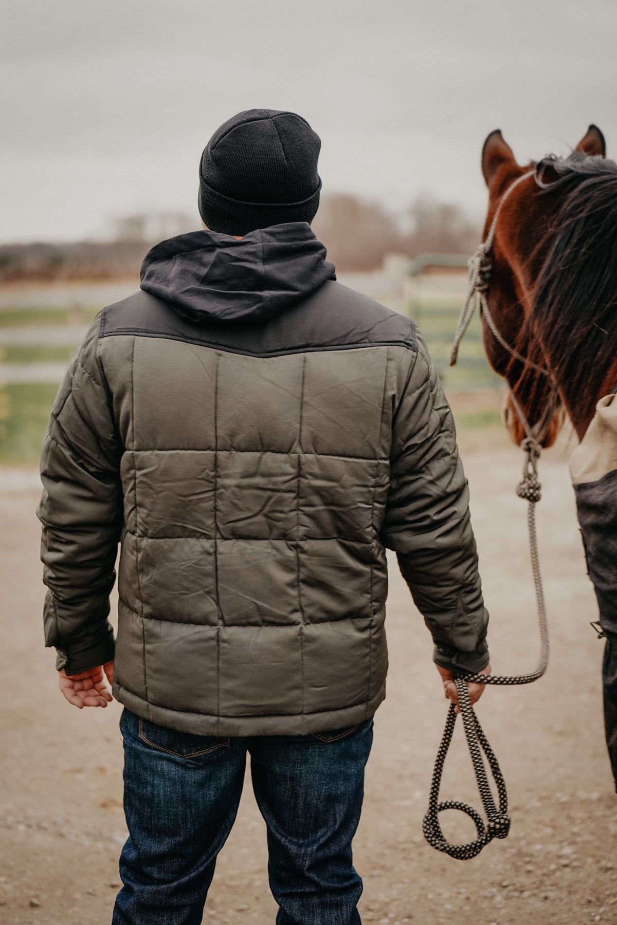 'Colt' Men's Jacket by Kimes Ranch (Military Green / Charcoal)