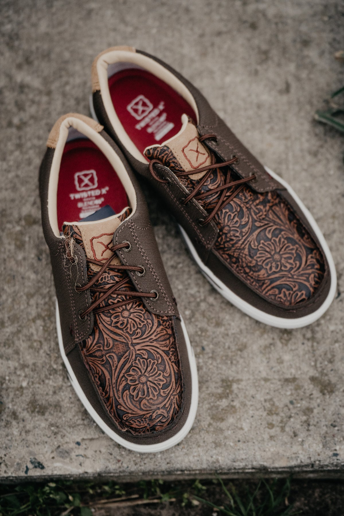 Floral Tooled Casual Shoe by Twisted X