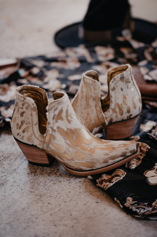 Dixon Ankle Bootie by Ariat {Metallic Cowhide}