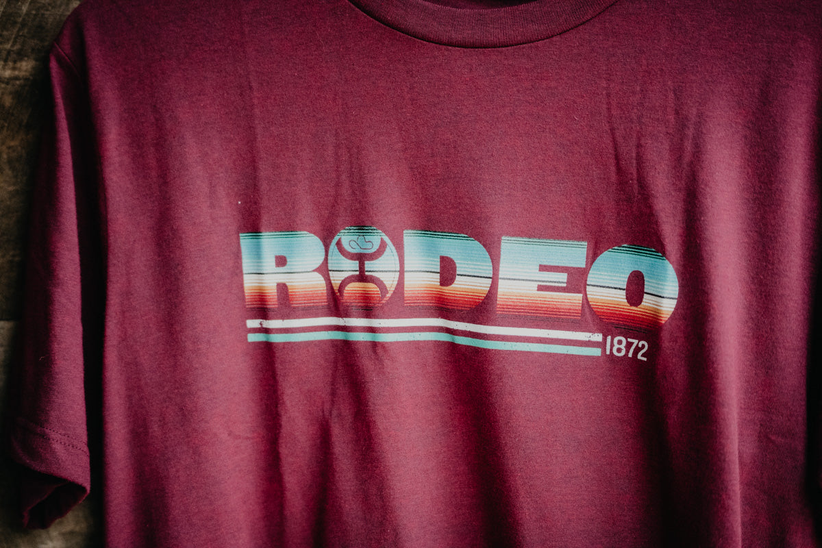 Men's Hooey Maroon 'Rodeo' T shirt