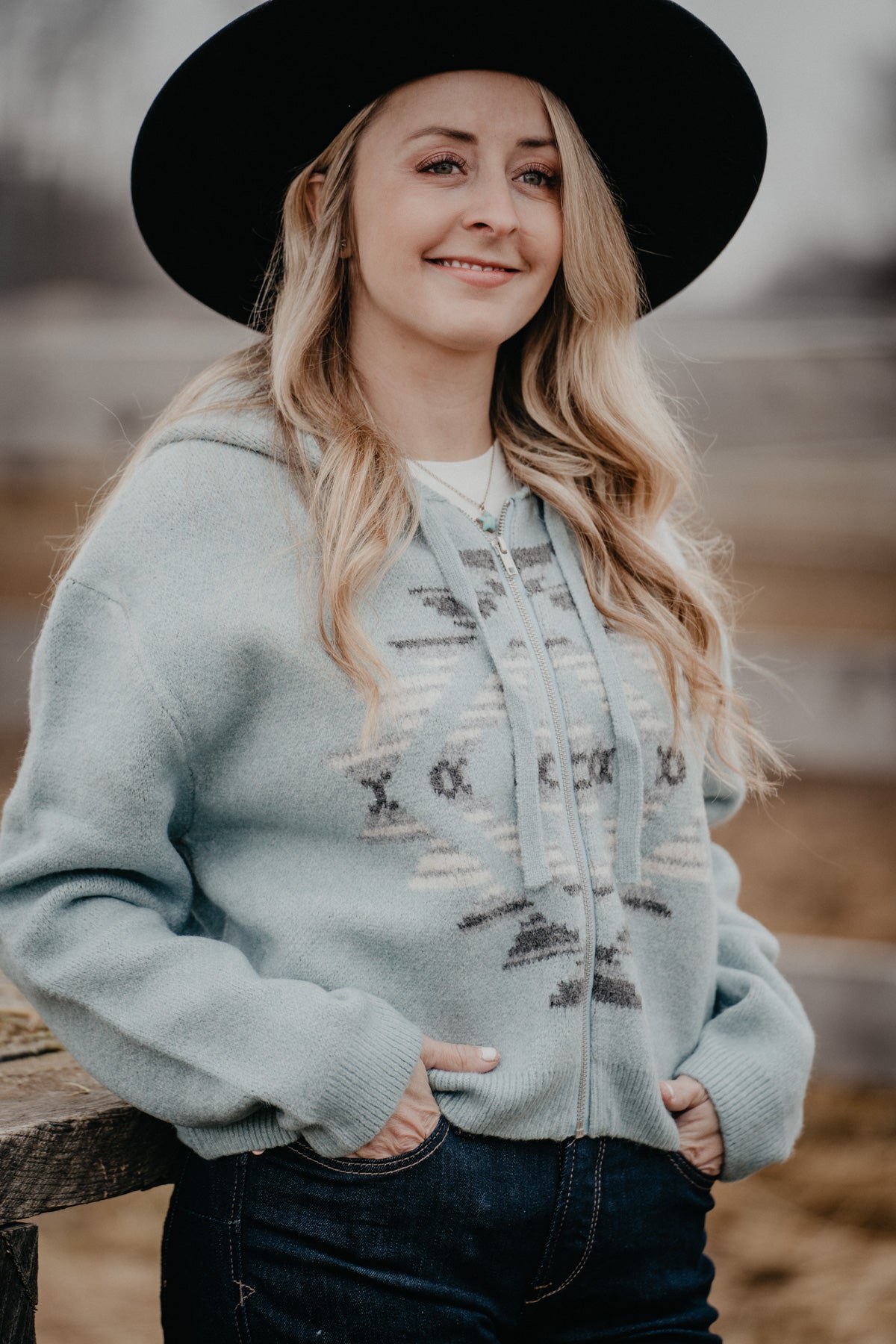 'Agave Garden' Women's Knit Full Zip Hooded Sweater by Ariat (XS - XXL)