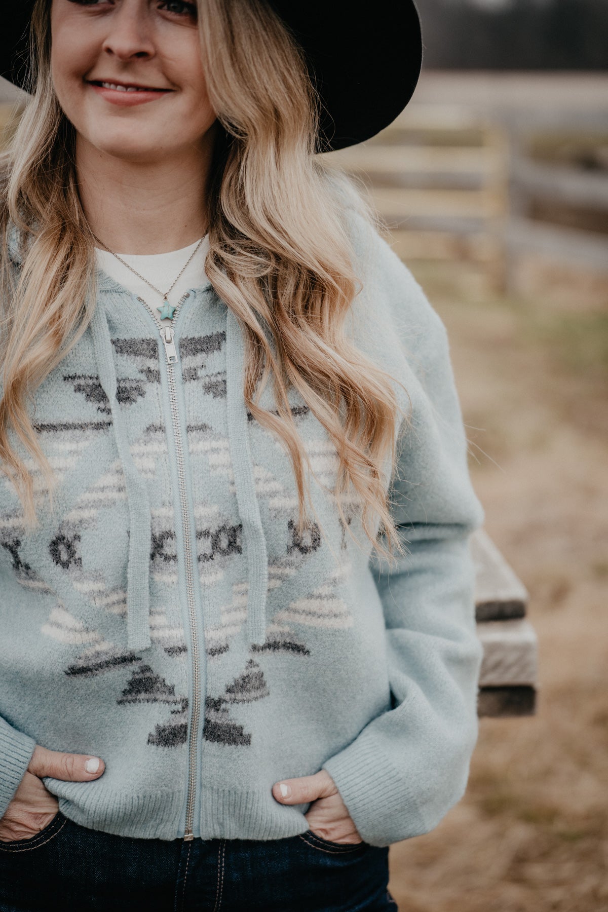 'Agave Garden' Women's Knit Full Zip Hooded Sweater by Ariat (XS - XXL)