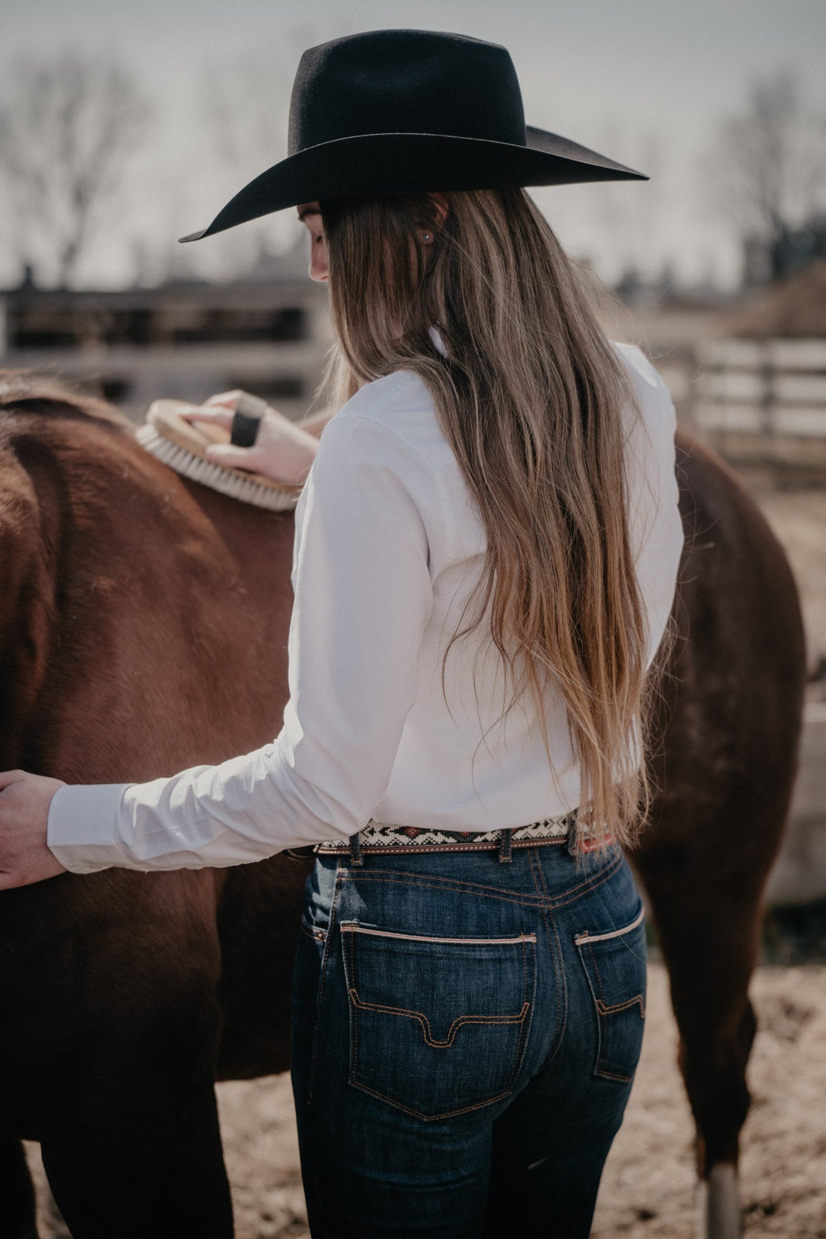 Kimes Ranch Women’s Medium Button Down outlet Wester Horse Riding