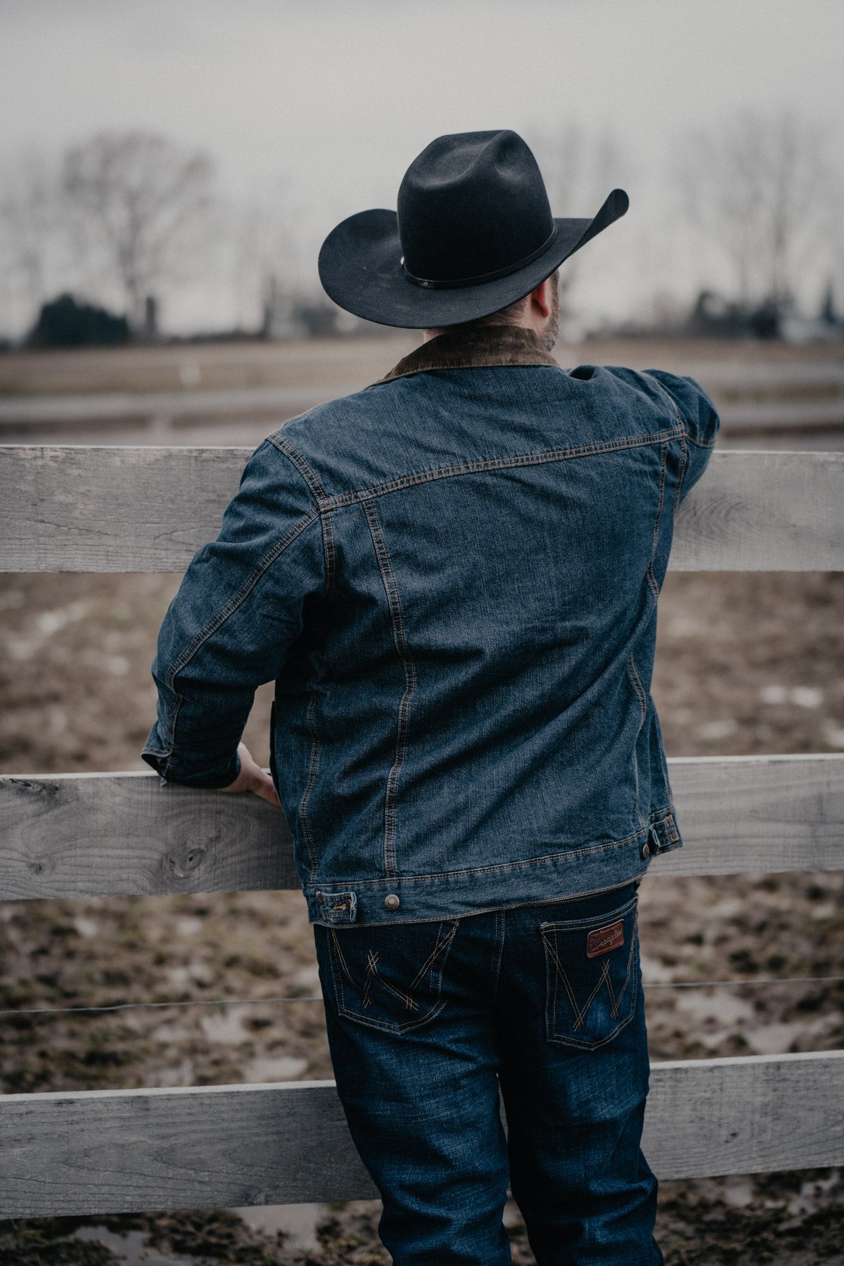 Men's Blanket Lined Wrangler Denim Jacket