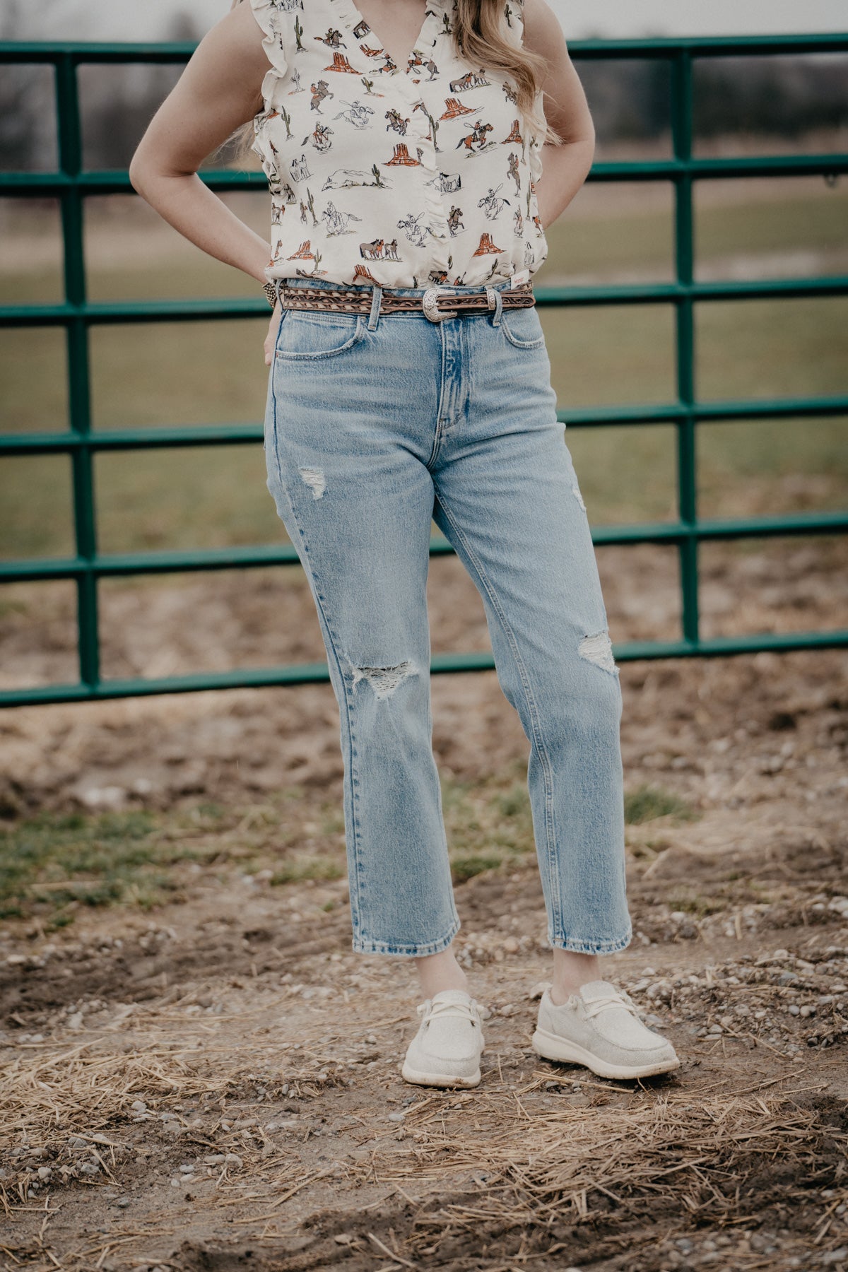 Wrangler store cropped jeans