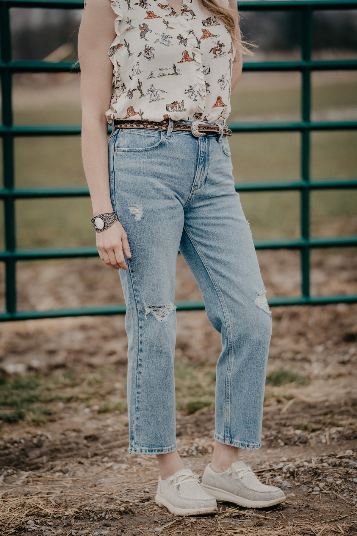 Women's Wrangler High Rise Rodeo Crop Straight Leg Jean
