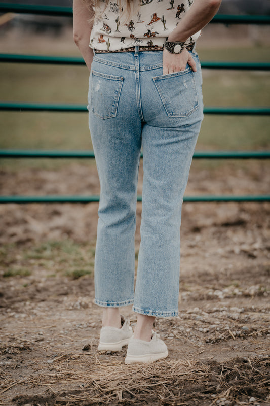 Women's Wrangler High Rise Rodeo Crop Straight Leg Jean