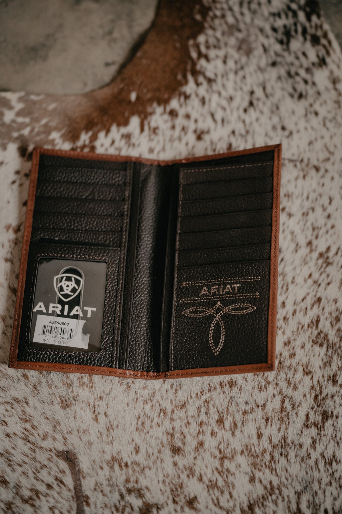 Ariat Basketweave Leather Wallet (3 Styles)