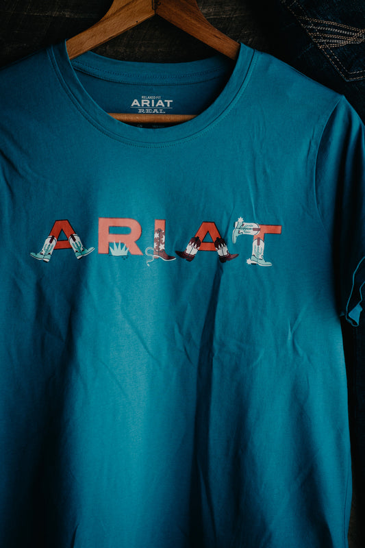 Ariat 'Boot Kickin' Logo T-shirt (1 XL Only)