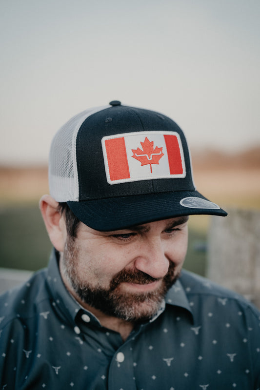 'Oh Canada' Kimes Ranch Trucker Hat {Black}