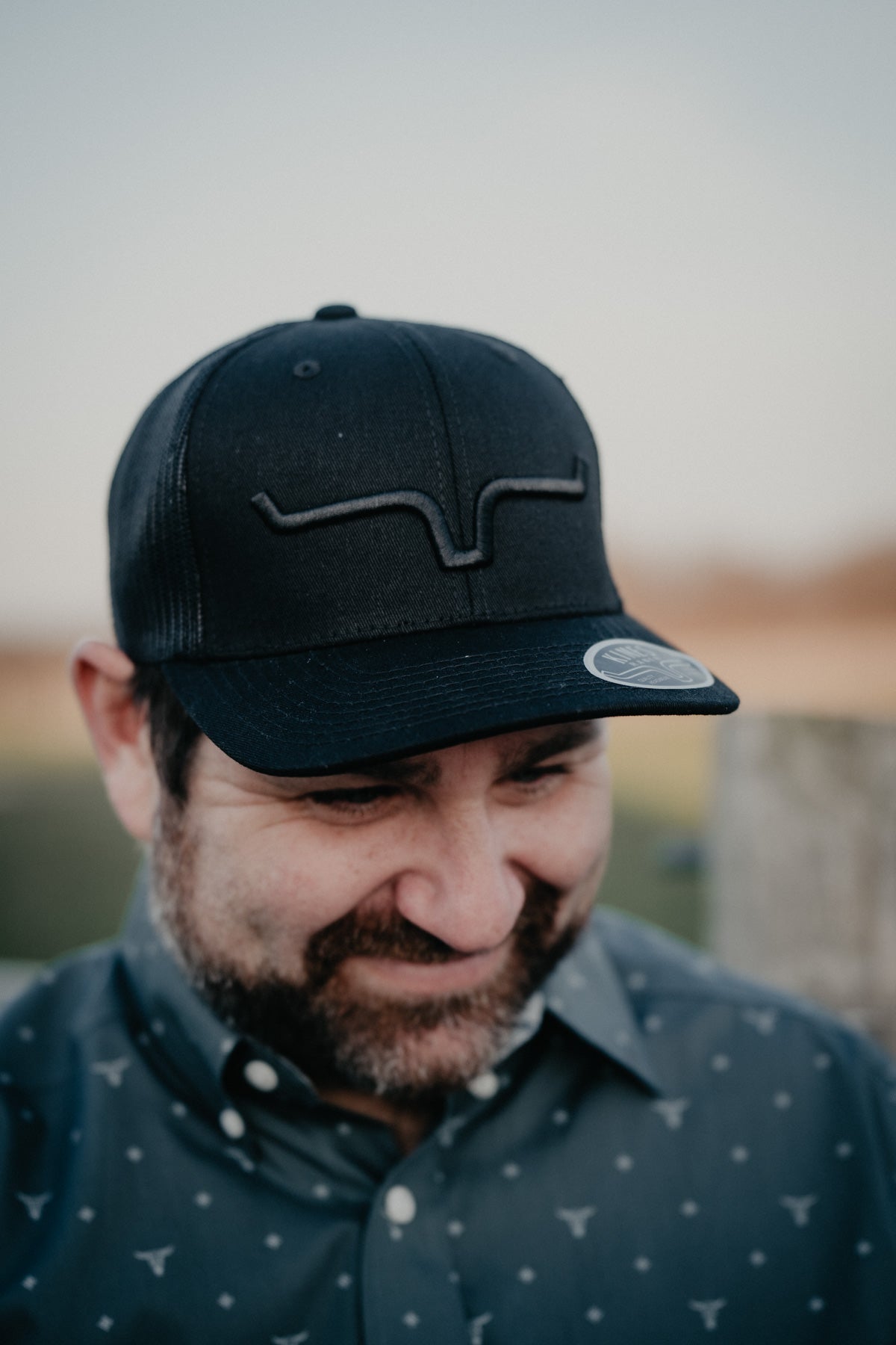 Kimes Ranch Weekly Trucker Hat - Black on Black