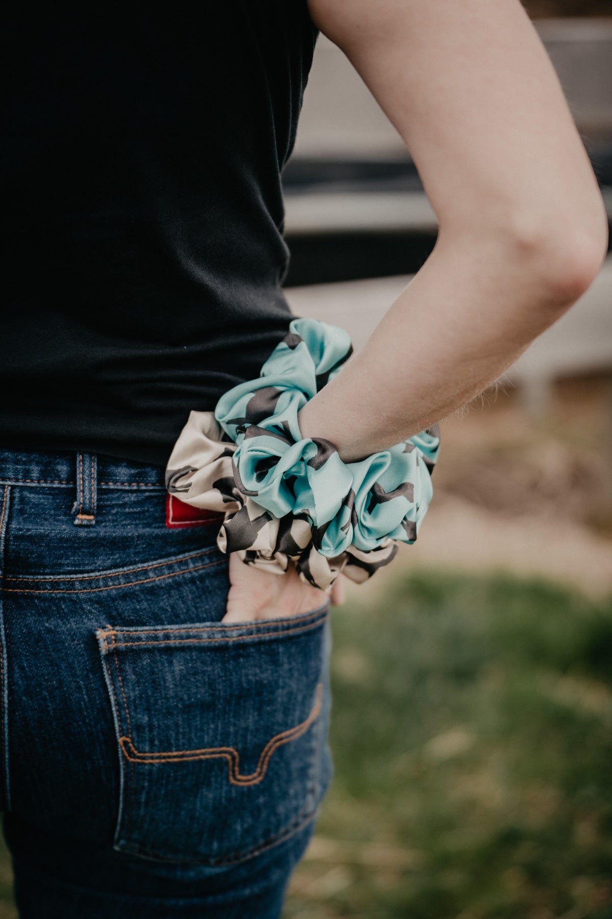 Satin Locally Made Scrunchie (Multiple Prints)
