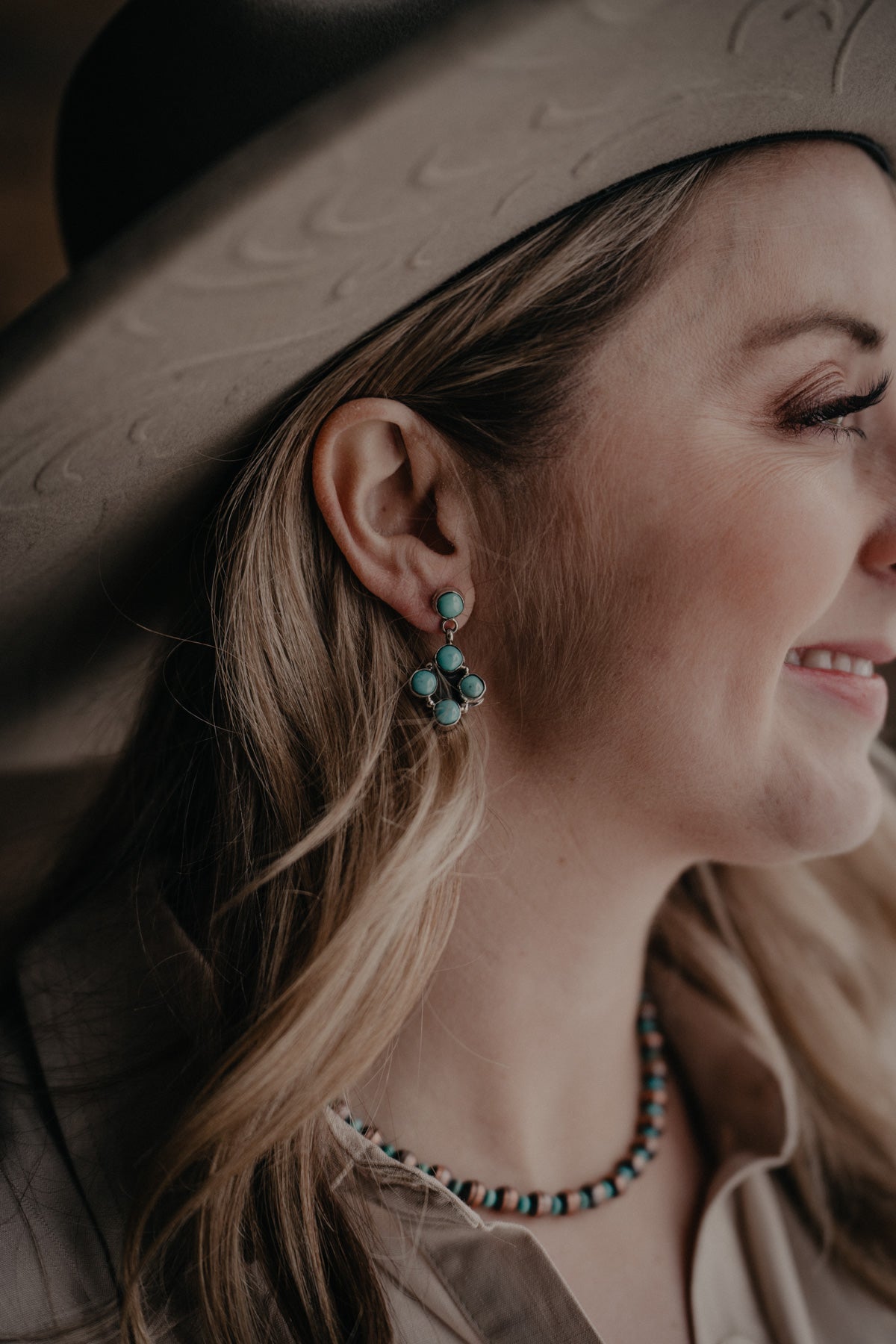'Paige' Turquoise Dangle Earrings
