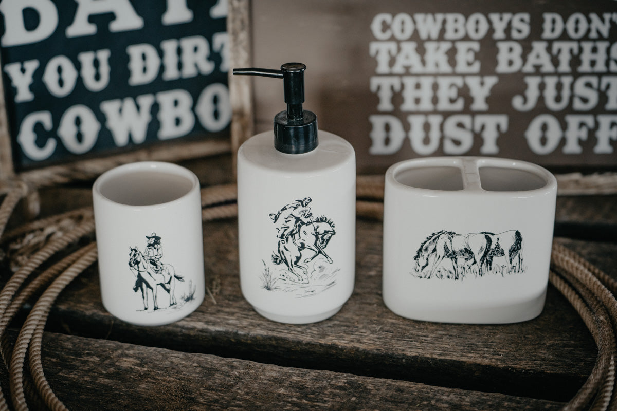 'Ranch Life' 3pc Bathroom Countertop Set