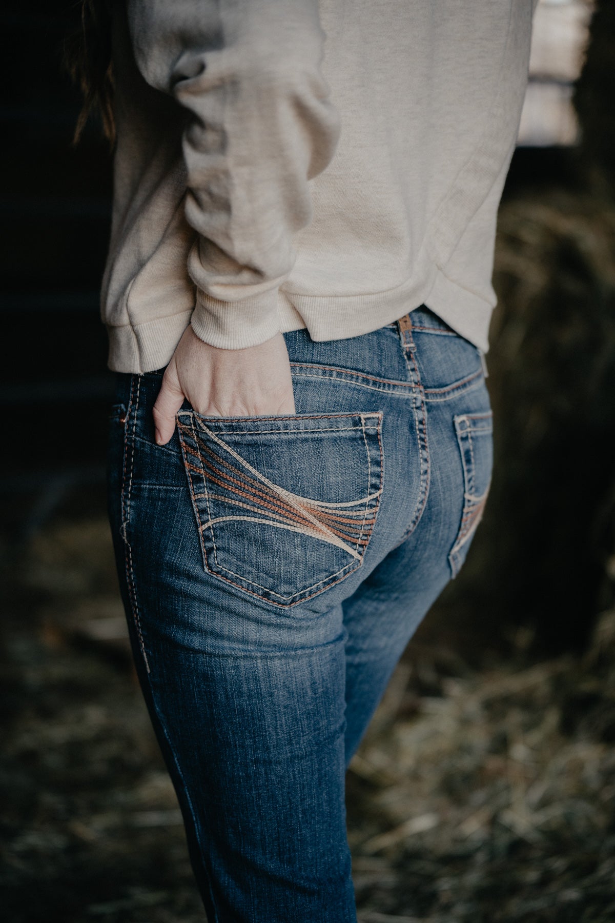 'Amora' Mid Rise Bootcut Jean by Ariat