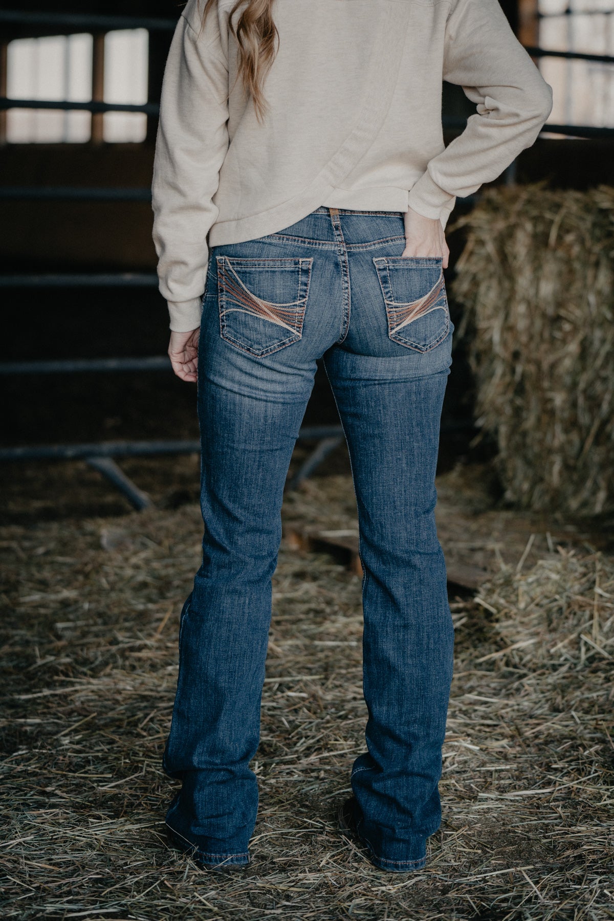 'Amora' Mid Rise Bootcut Jean by Ariat