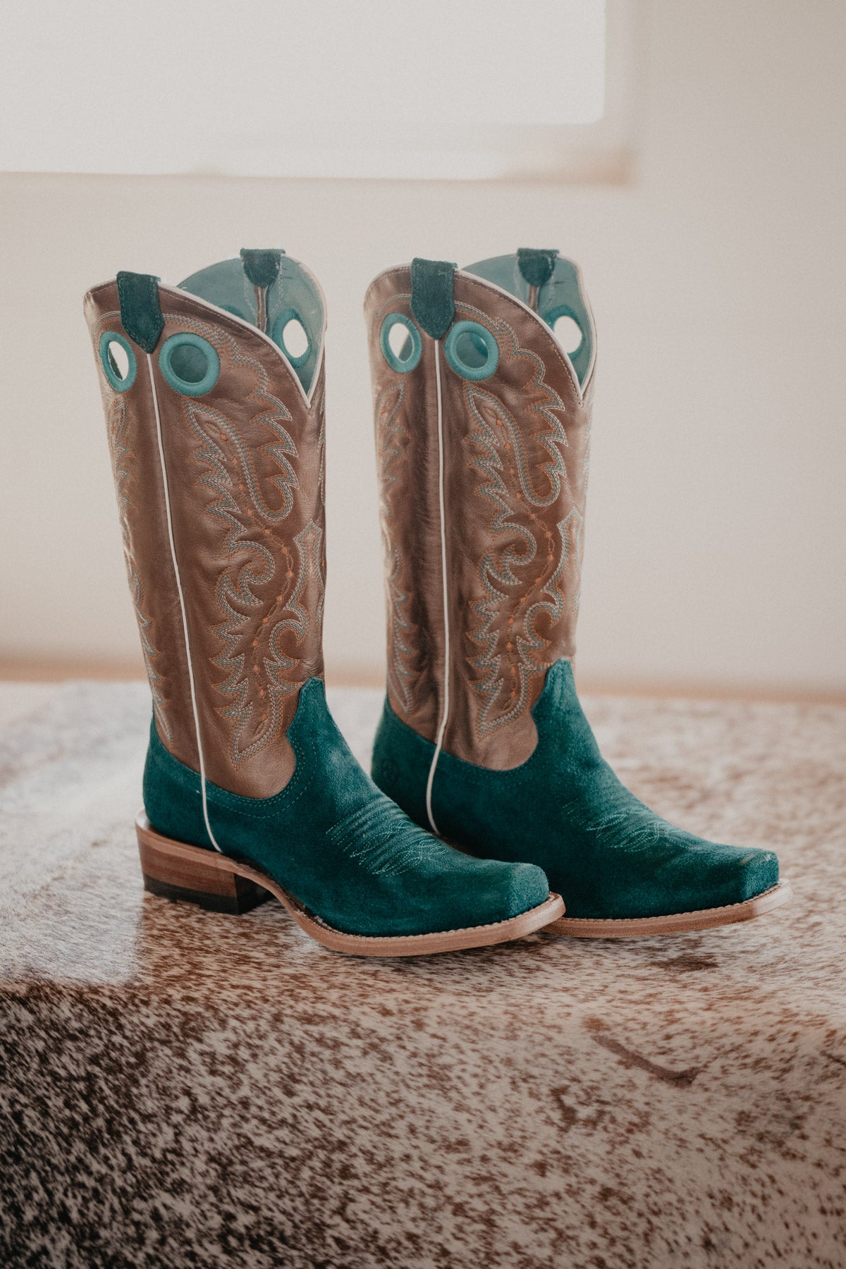 Turquoise ariat shop boots