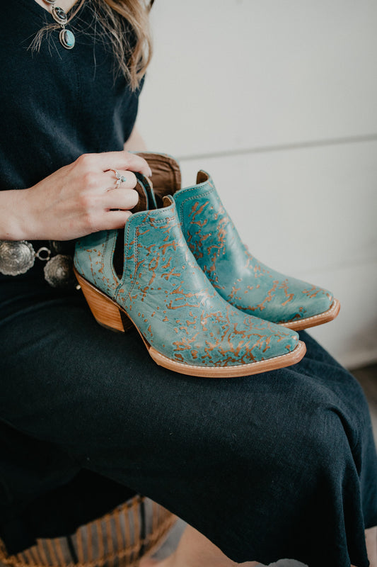 Ariat Dixon Ankle Bootie - Patina Turquoise (Size 7 Only)