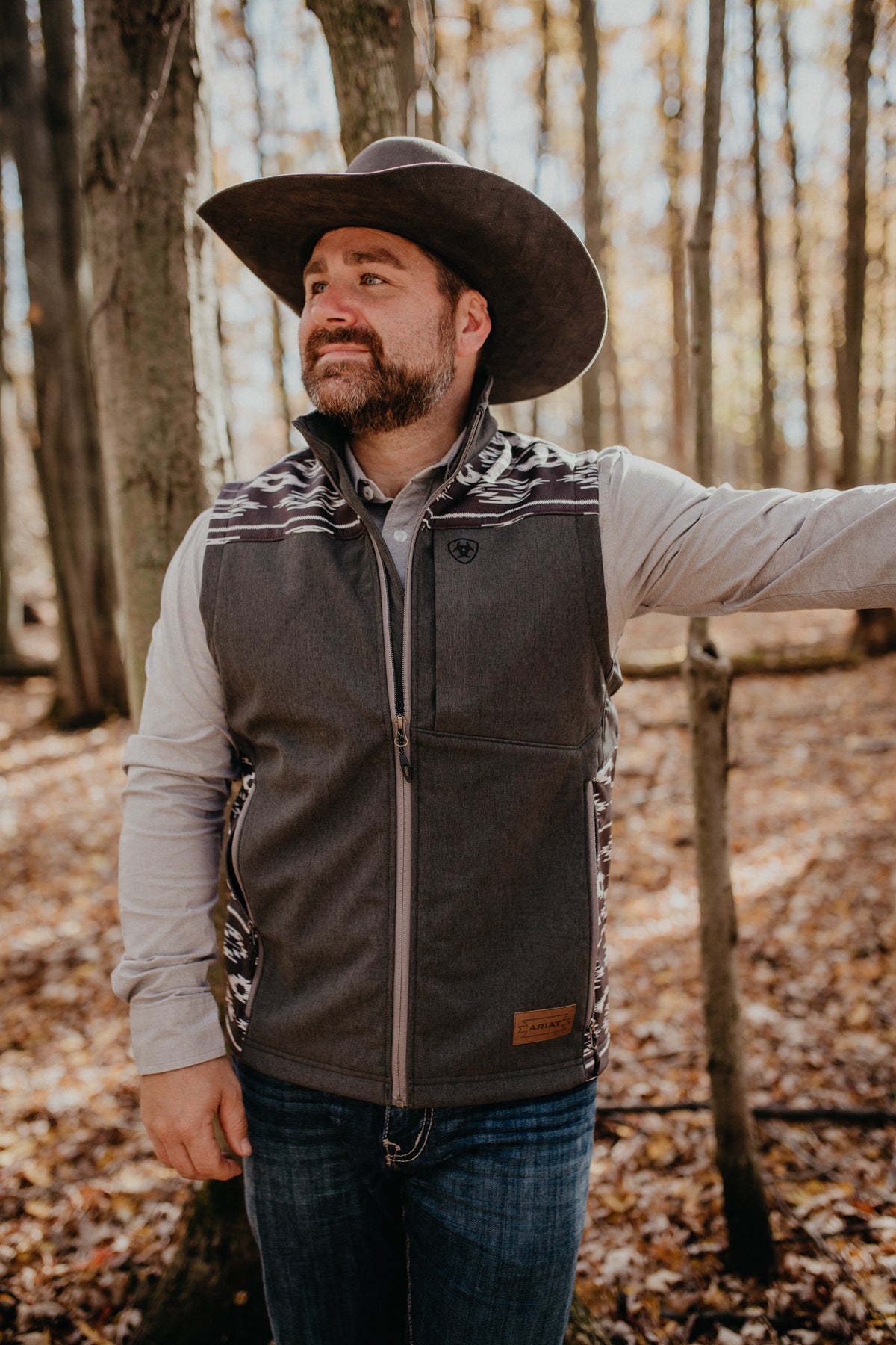 'Silver City' Men's Ariat X Chimayo Softshell Vest (S & XXL Only)