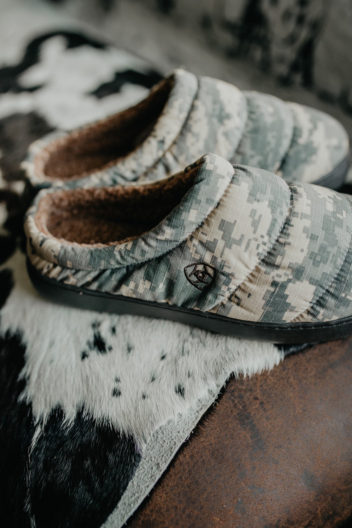 Camo ugg slippers hot sale