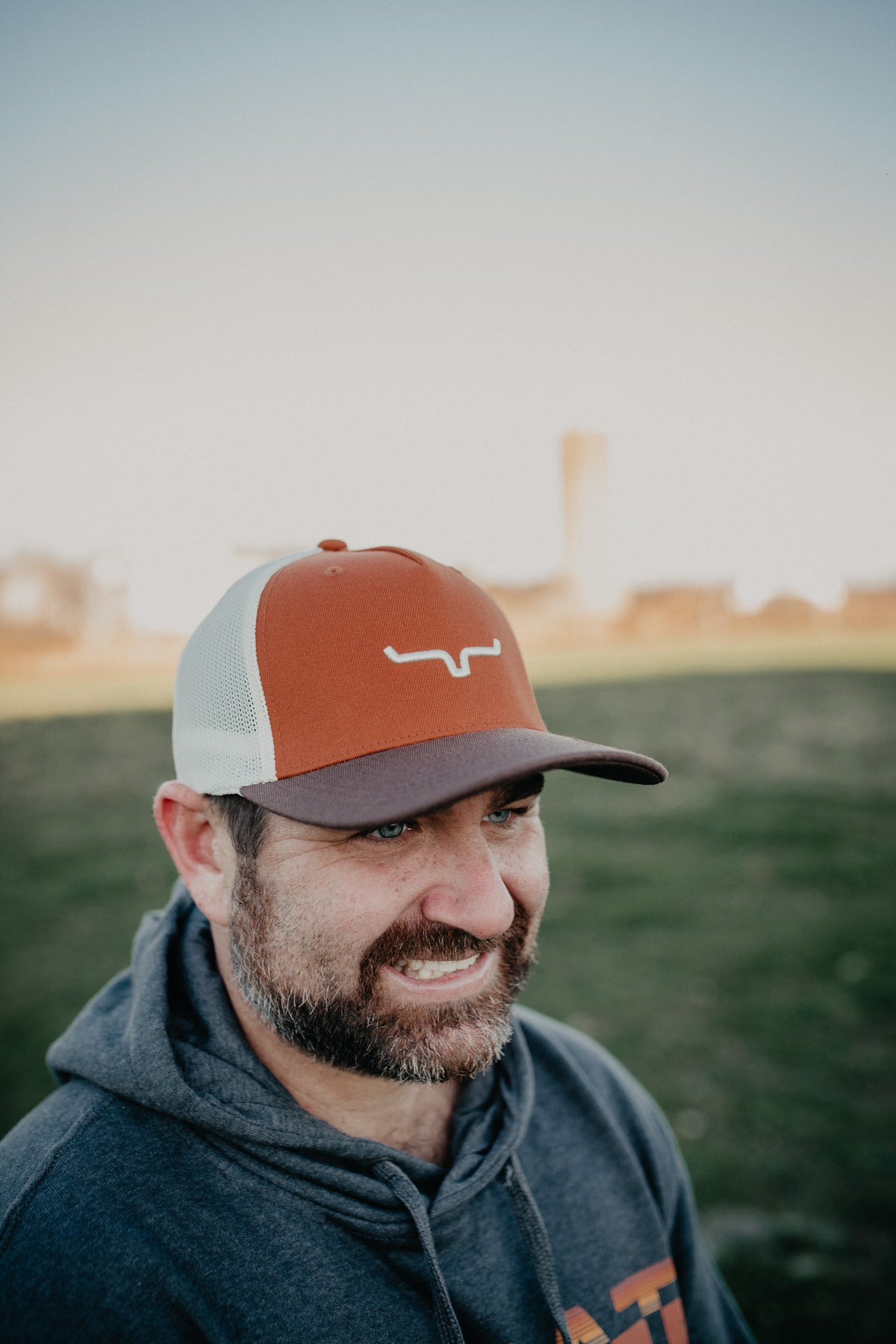 "G&T 110" Kimes Ranch Trucker Cap {Burnt Orange}