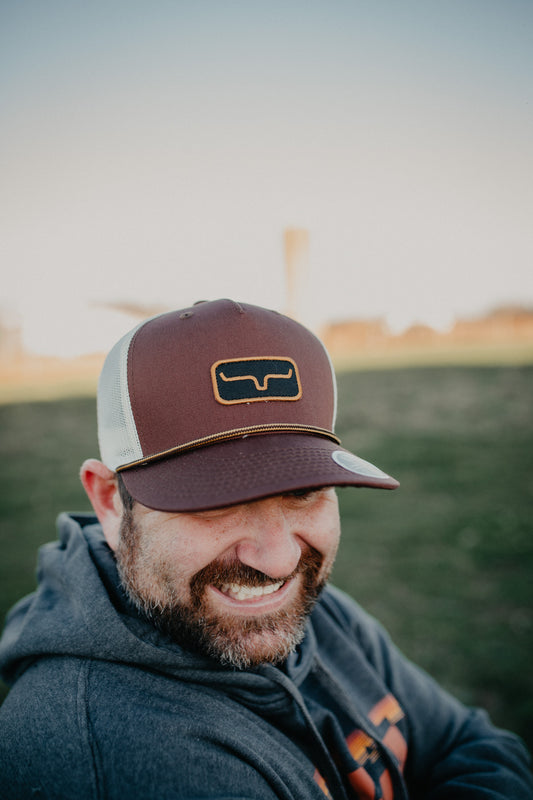 "Workhard" Kimes Ranch Trucker Cap {Tobacco}