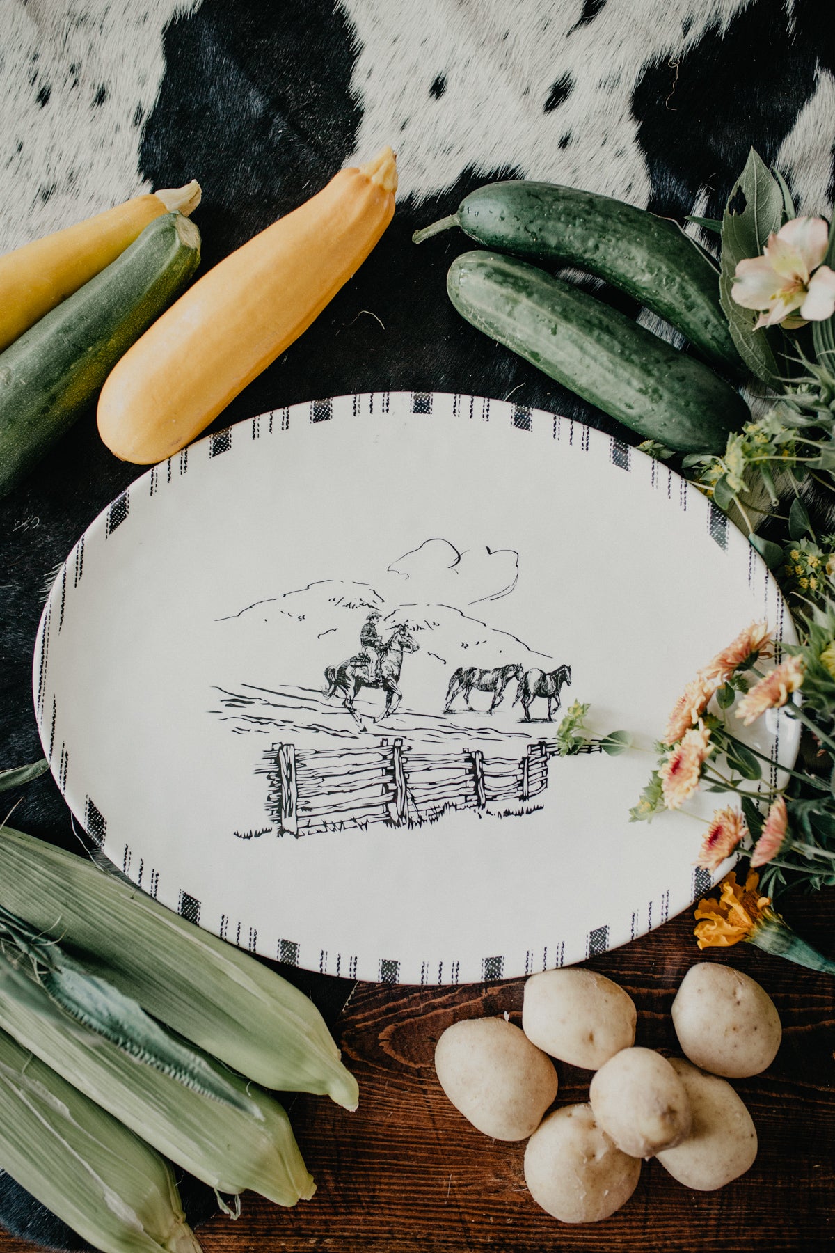 Ranch Life Melamine Serving Platter